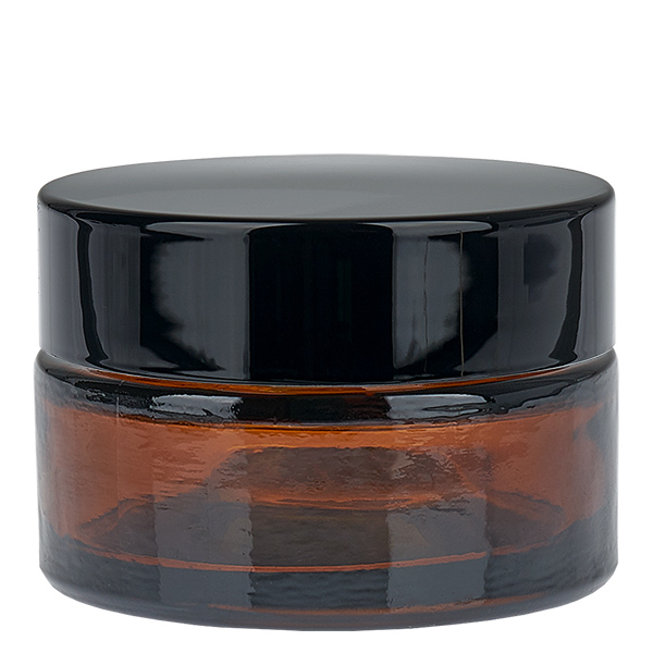 Szklany słoik 20 ml brązowy z pokrywką UNiTWIST Szklany słoik 20 ml brązowy z pokrywką UNiTWIST