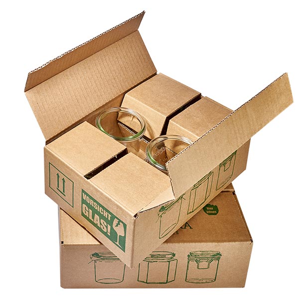 *NOWY* 75ml słoik tulipan ze szklaną pokrywką WECK RR40 WECK słoik tulipan 1062ml RR100 Opakowanie transportowe Kartonowe pudełko z ochronną wyściółką do bezpiecznego transportu słoików konserwujących