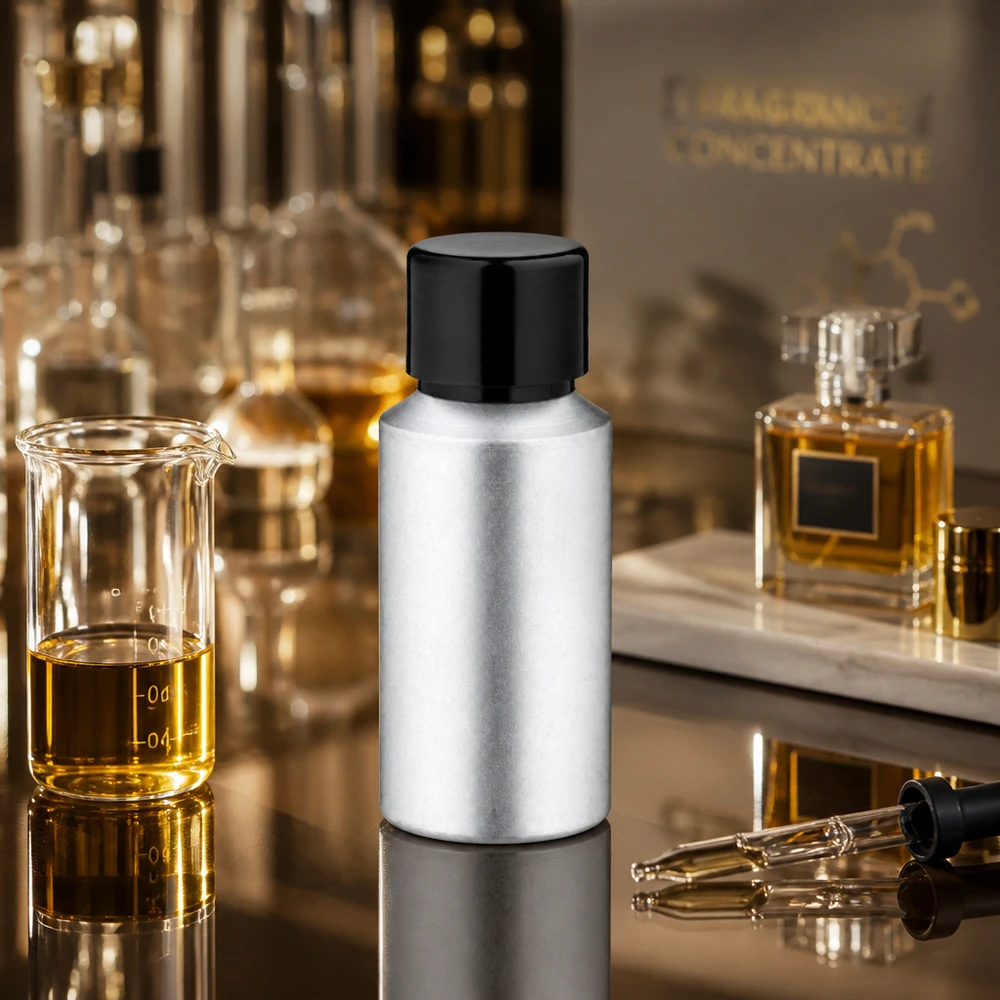 Butelka z barwionego aluminium o pojemności 30 ml z zakrętką Wysokiej jakości aluminiowa butelka 30 ml z bejcowaną powierzchnią i czarną zakrętką do produkcji perfum
