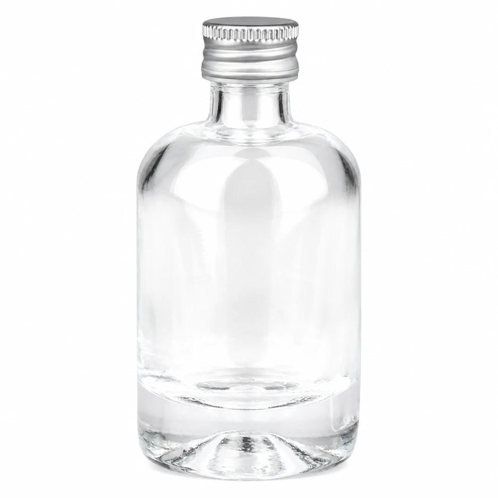 Butelka szklana 40 ml Sara z zakrętką srebrną UNiTWIST®
