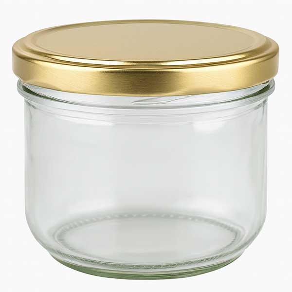 Słoik Sturzglas 260 ml z pokrywką BasicSeal złota UNiTWIST