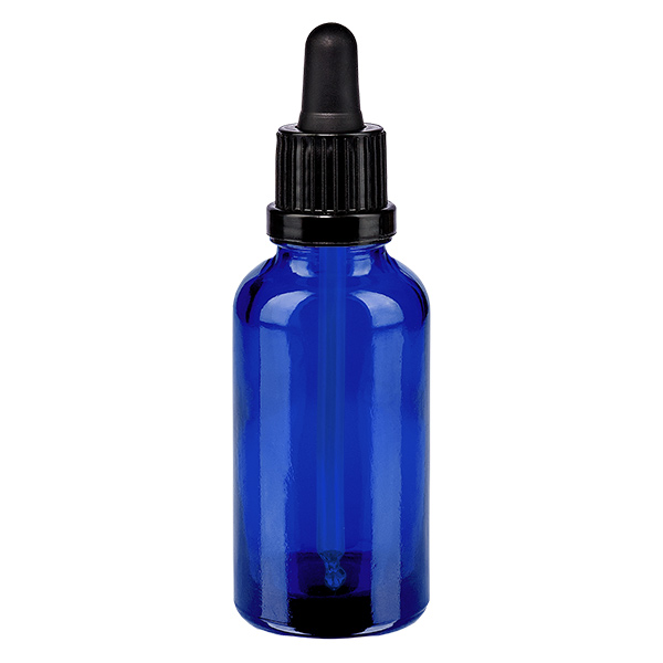 Butelka do lek&#243;w p&#322;ynnych 30 ml, czarna OV BlueLine UT18/30