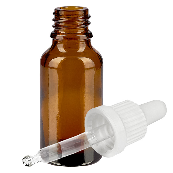 Butelka z pipetą 20 ml biała OV BrownLine UT18/20