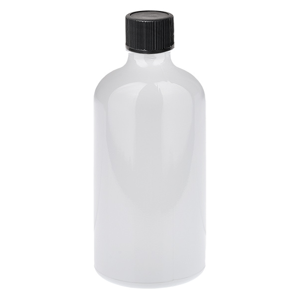 Butelka z zakraplaczem 100 ml, 1 mm, czarna, standardowa z zamknięciem WhiteLine UT18/100 Butelka z zakraplaczem 100 ml, 1 mm, czarna, standardowa z zamknięciem WhiteLine UT18/100
