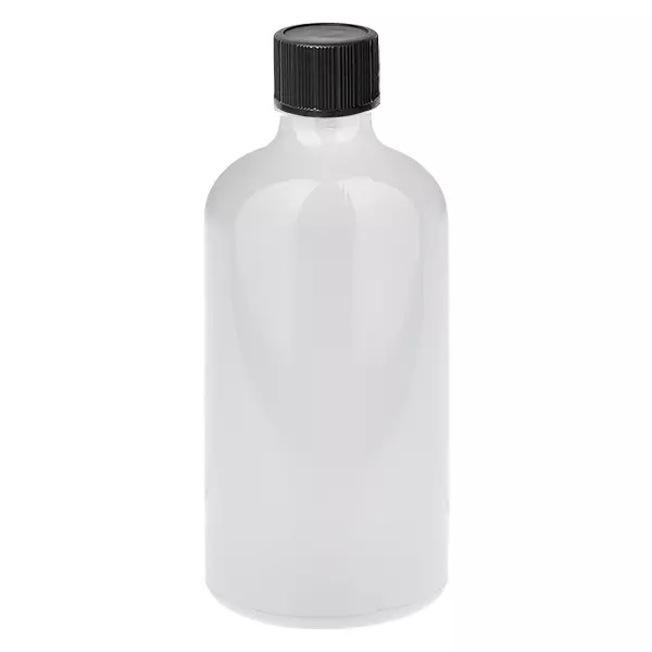 Butelka z zakraplaczem 100 ml, 1 mm, czarna, standardowa z zamknięciem WhiteLine UT18/100