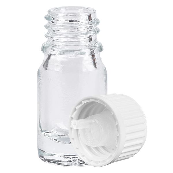 Butelka z zakraplaczem 5 ml 0,9 mm biała STD ClearLine UT18/5 Butelka z zakraplaczem 5 ml 0,9 mm biała STD ClearLine UT18/5