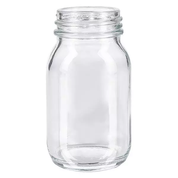 Butelka z szeroką szyjką 100 ml z przezroczystego szkła