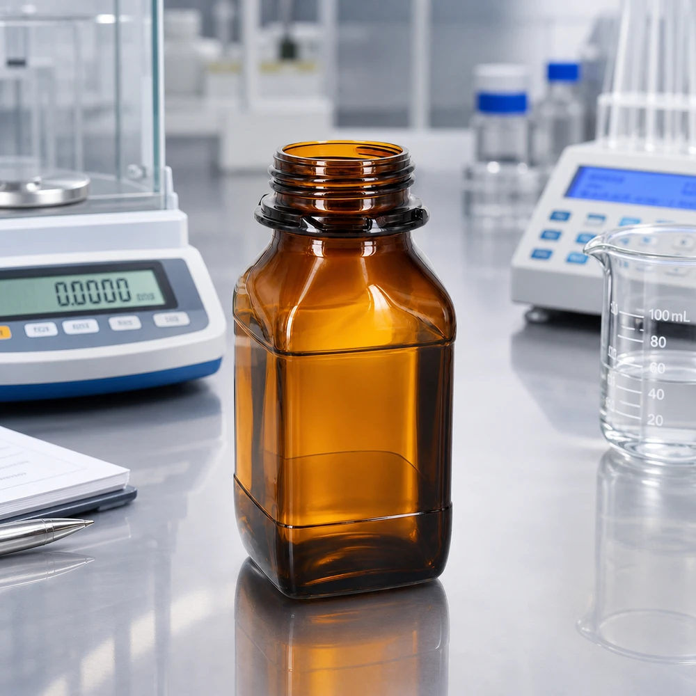 Butelka do przechowywania o pojemności 500 ml z brązowego szkła – niezawodna ochrona cennych substancji Butelka chemiczna z szeroką szyjką o pojemności 500 ml z ochroną przed promieniowaniem UV dzięki brązowemu zabarwieniu szkła do zastosowań laboratoryjnych