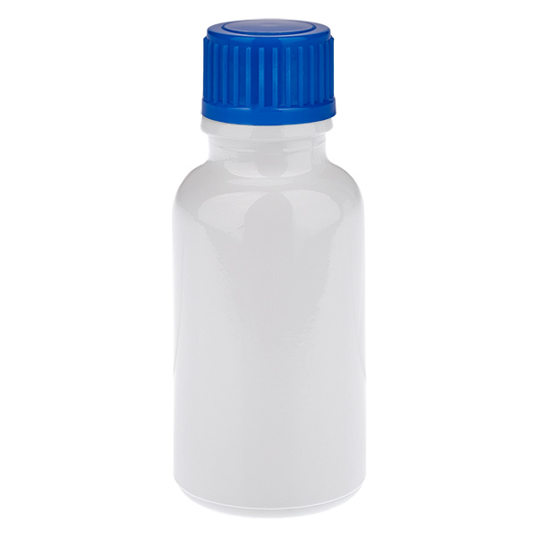 Butelka 20 ml, zakrętka 11 mm, niebieska, standardowa WhiteLine UT18/20 Butelka 20 ml, zakrętka 11 mm, niebieska, standardowa WhiteLine UT18/20