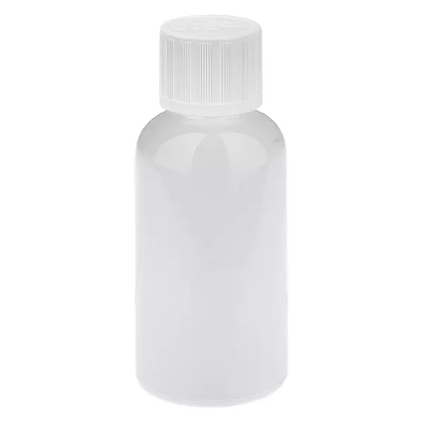 Butelka z zakraplaczem 30 ml, 1,2 mm, biała, standardowa z zabezpieczeniem przed dziećmi WhiteLine UT18/30