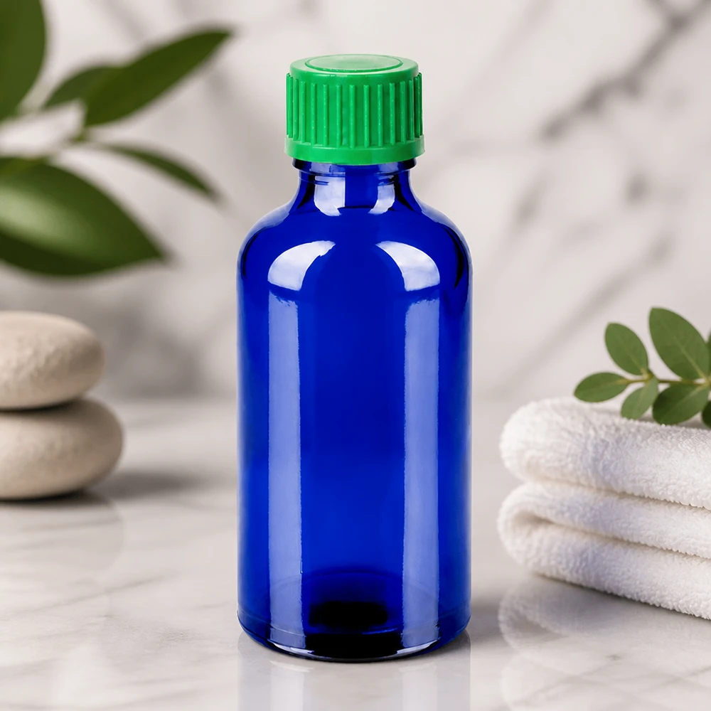 Wysokiej jakości szklana butelka o pojemności 50 ml z zakraplaczem 0,8 mm do zastosowań profesjonalnych