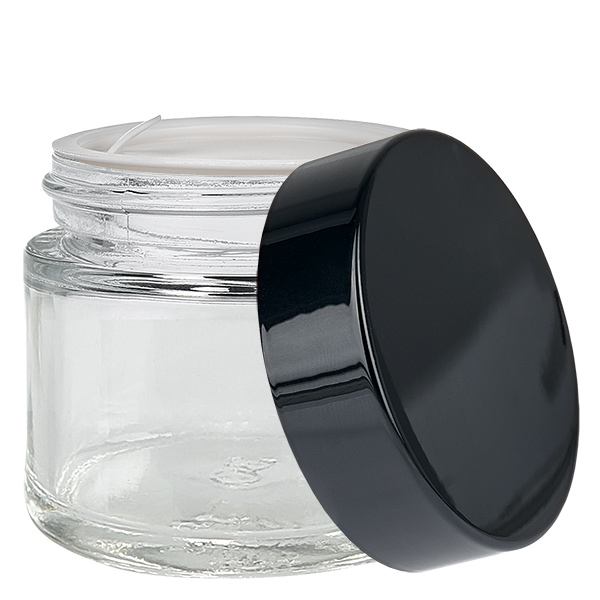 Szklany słoik 60 ml przezroczysty z pokrywką UNiTWIST Szklany słoik 60 ml przezroczysty z pokrywką UNiTWIST