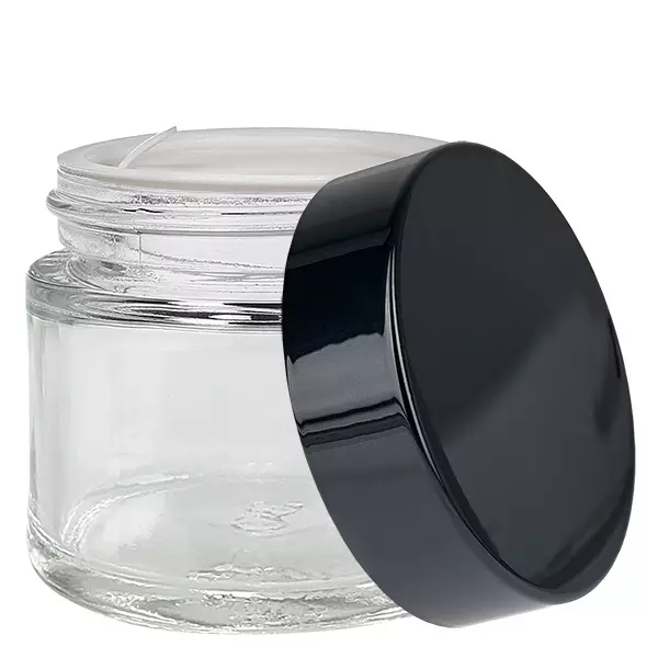 Szklany słoik 60 ml przezroczysty z pokrywką UNiTWIST Szklany słoik 60 ml przezroczysty z pokrywką UNiTWIST