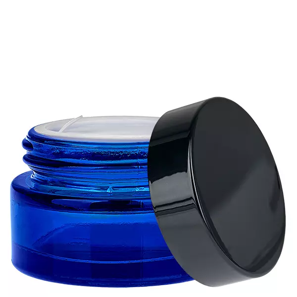Szklany słoik 20ml niebieski z pokrywką UNiTWIST Szklany słoik 20ml niebieski z pokrywką UNiTWIST