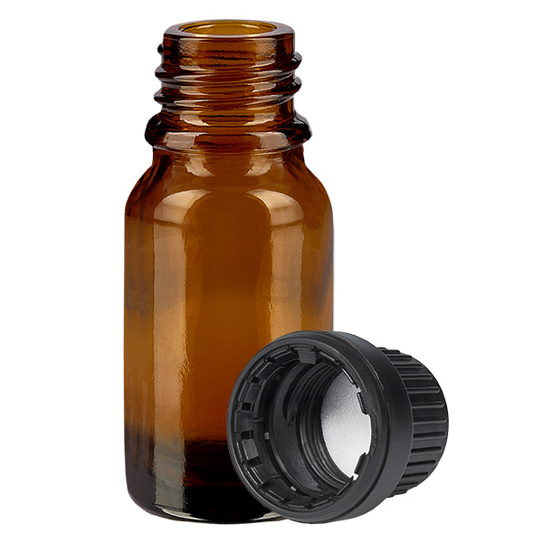 Butelka 10 ml 11 mm SV czarna OV BrownLine UT18/10