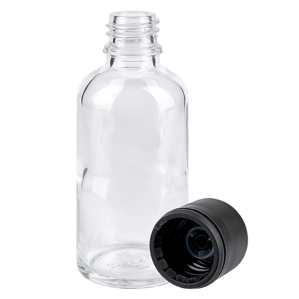 Butelka 50 ml 6 mm SV czarna STD ClearLine UT18/50