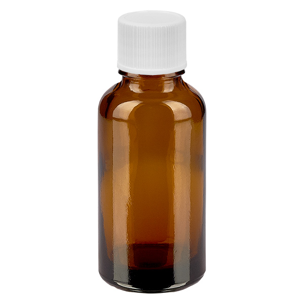 Butelka 30 ml 11 mm SV bia&#322;a STD BrownLine UT18/30