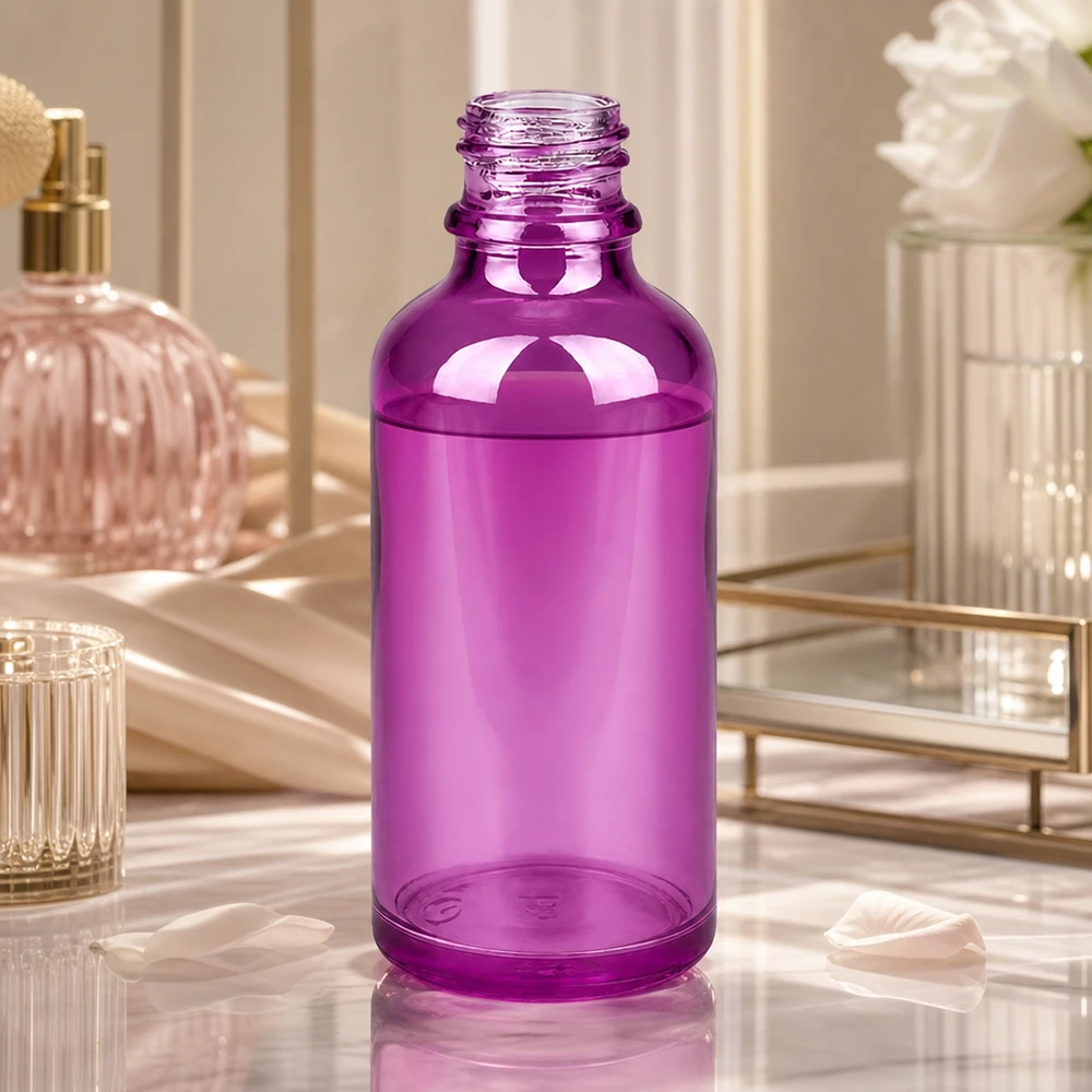 Butelka farmaceutyczna 50 ml PurpleLine UT18/50 UNiTWIST Kompaktowa butelka apteczna 50 ml PurpleLine UT18/50 UNiTWIST z wąską szyjką do precyzyjnego dozowania kropli