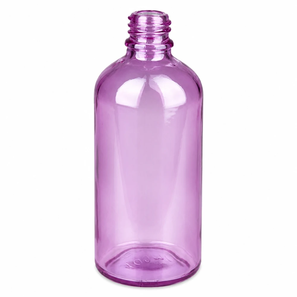 Butelka apteczna PurpleLine 100 ml w kolorze fioletowo-przezroczystym z gwintem UNiTWIST UT18/100