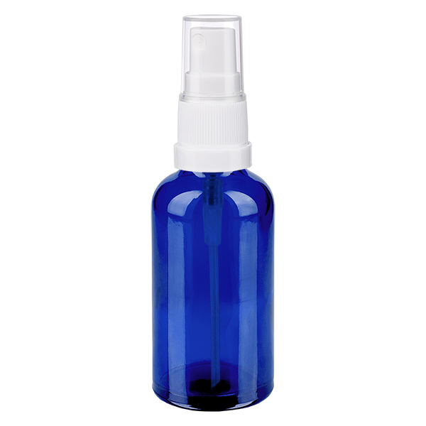 Butelka ze spryskiwaczem 50 ml biała/przezroczysta STD BlueLine UT18/50