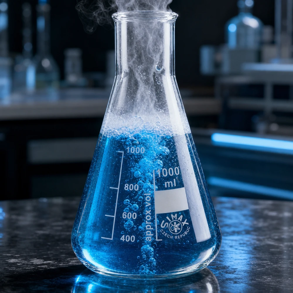 Kolba Erlenmeyera 300 ml z szeroką szyjką, żaroodporna do bezpiecznego podgrzewania roztworów chemicznych