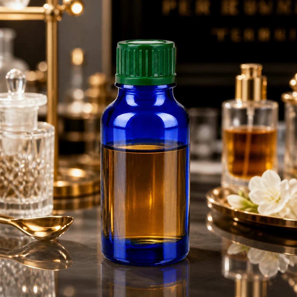 Kompaktowa niebieska szklana butelka 20 ml do kosmetyków i farmaceutyków 11 mm SV zielona BlueLine UT18/20