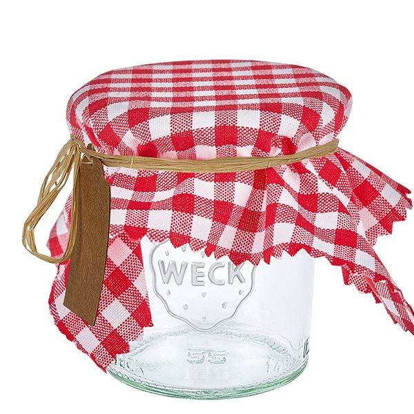 Serwetka materia&#322;owa czerwona w kratk&#281; 150x150mm kwadratowa