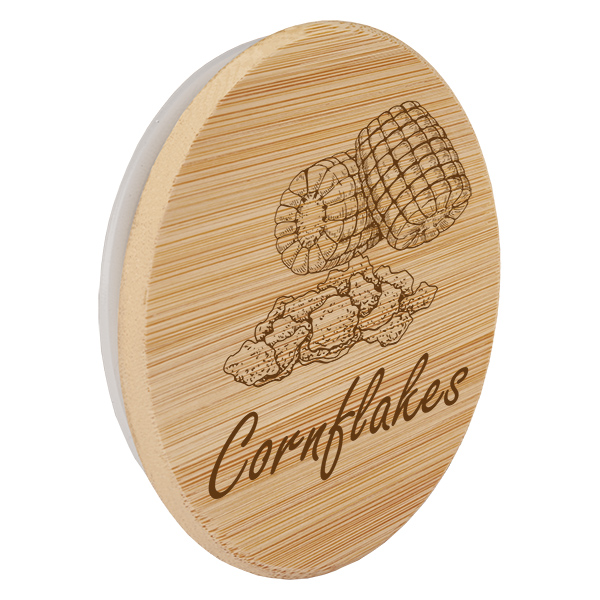Drewniana pokrywka „Cornflakes” do WECK RR100 Drewniana pokrywka „Cornflakes” do WECK RR100
