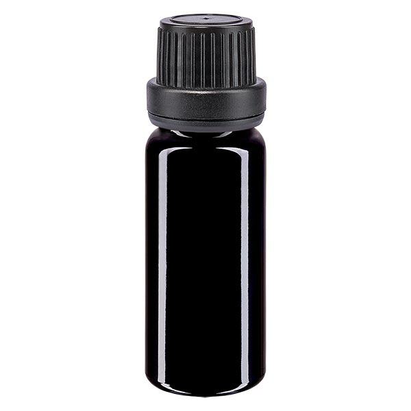 Butelka apteczna viol. 10ml kroplówka v. Pr. 2mm czarny OV Butelka apteczna viol. 10ml kroplówka v. Pr. 2mm czarny OV