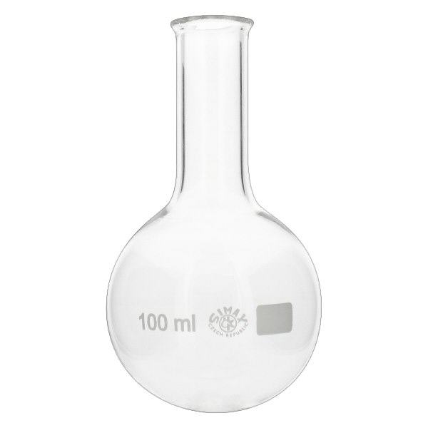 Kolba okrągłodenna 100 ml z wąską szyjką Kolba okrągłodenna 100 ml z wąską szyjką