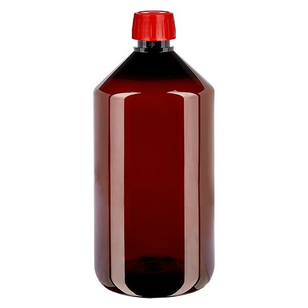 Butelka PET 750ml z nakrętką odgazowującą czerwona Butelka PET 750ml z nakrętką odgazowującą czerwona