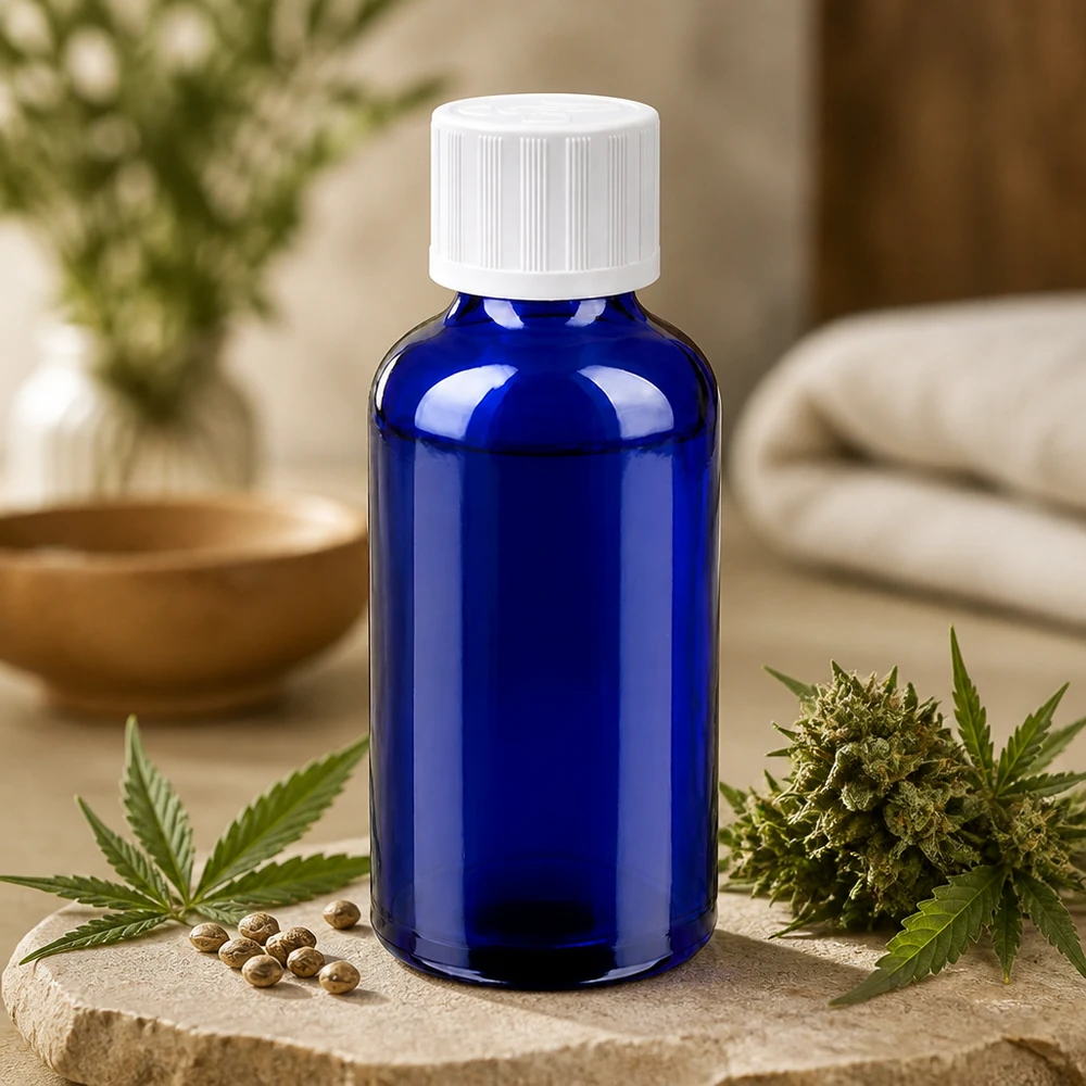 Kompaktowa butelka 50 ml z zakrętką SV 11 mm idealna do użytku mobilnego i podróży