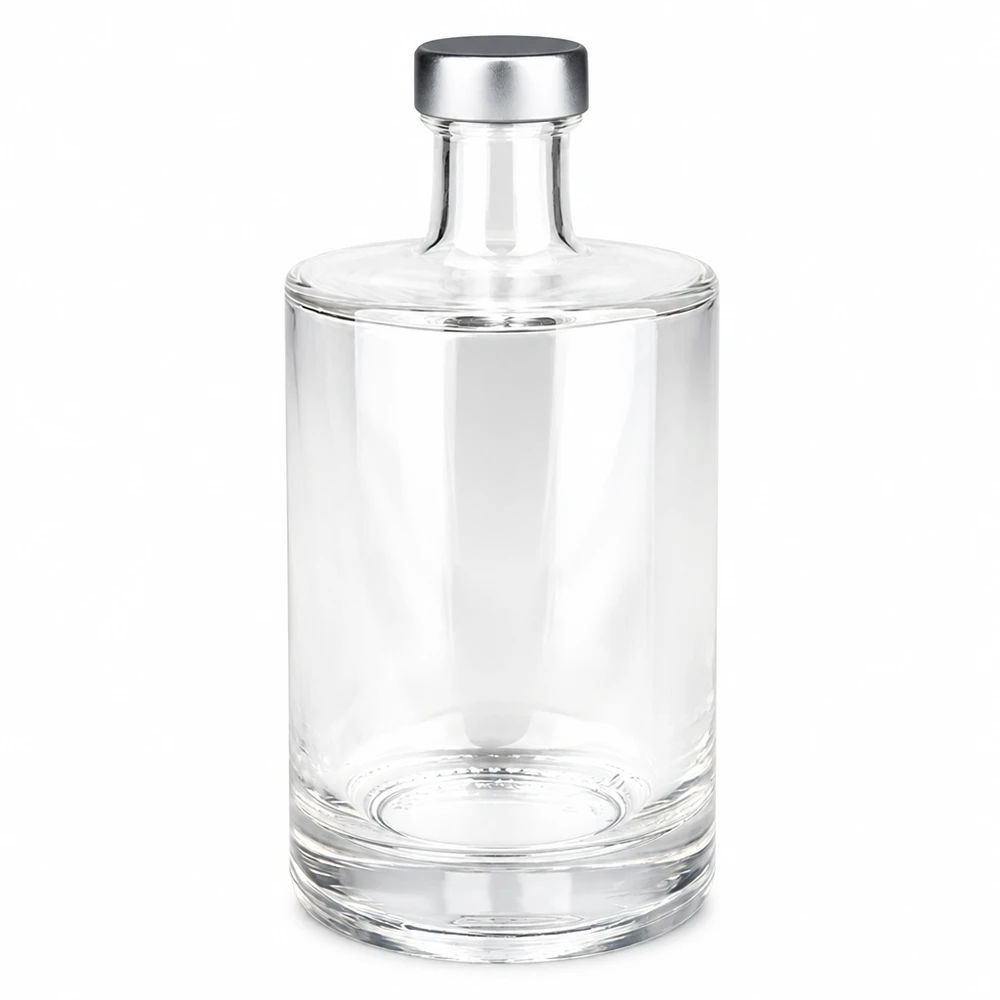 Butelka szklana 500 ml Sam i zakrętka srebrna UNiTWIST® 500ml szklana butelka Sam ze srebrną zakrętką UNiTWIST przezroczysta pusta Zdjęcie produktu