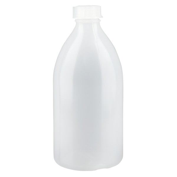 Butelka zakręcana 500 ml, butelka laboratoryjna z wąską szyjką Butelka zakręcana 500 ml, butelka laboratoryjna z wąską szyjką
