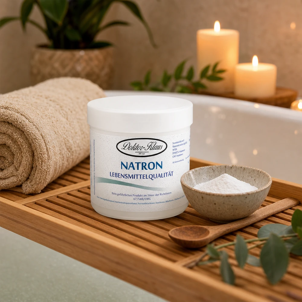 Natron Doctor Klaus 250g spożywczy w łazience wellness do relaksujących pełnych kąpieli
