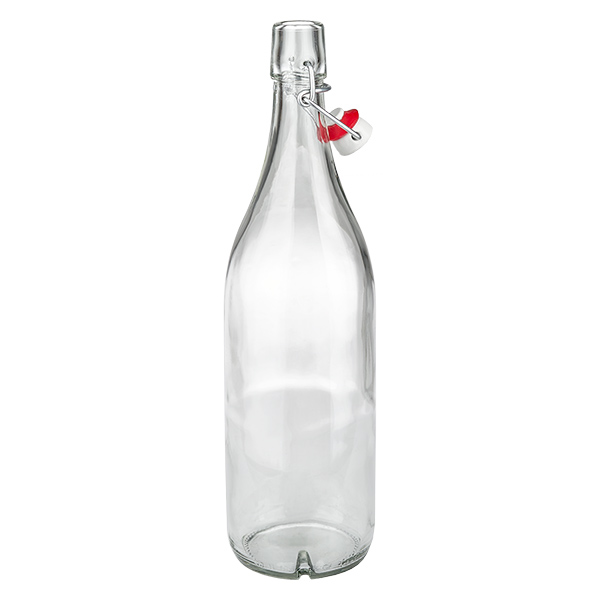 Szklana butelka 1000 ml i zamkni&#x119;cie z uchwytem PVC UNiTWIST