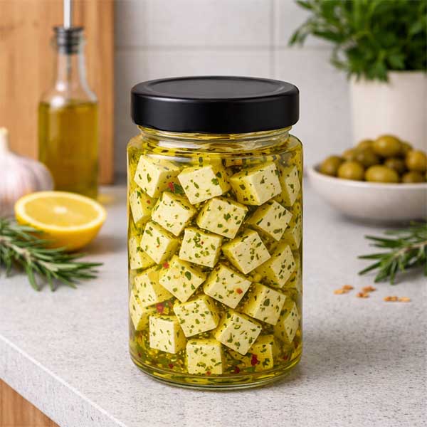 Słoik okrągły 202 ml + pokrywka BasicSeal czarna głęboka UN..