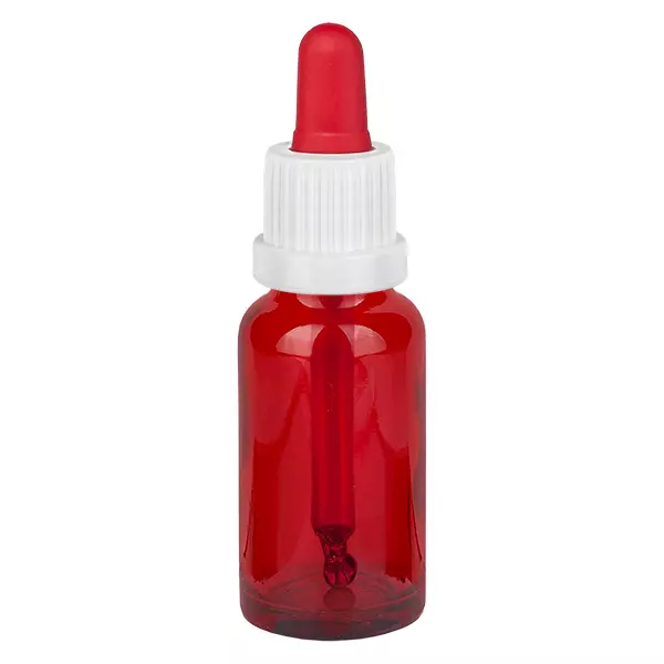 Butelka z pipetą 20 ml biała/czerwona OV RedLine UT18/20 Butelka z pipetą 20 ml biała/czerwona OV RedLine UT18/20