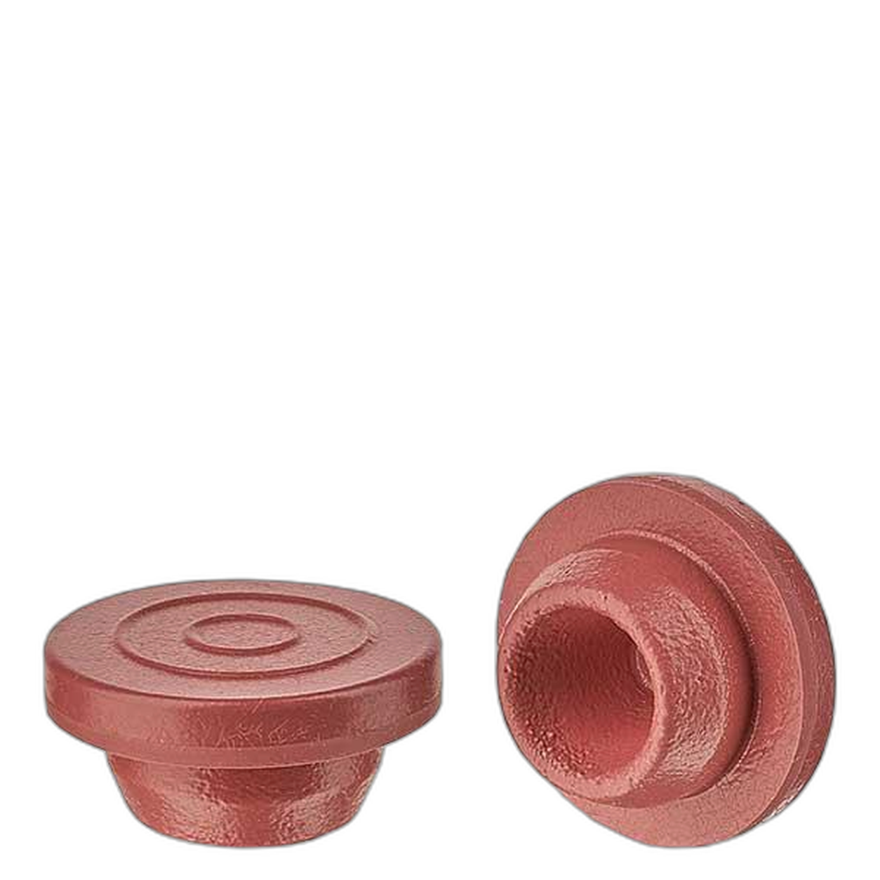 Bouchon d'injection 20mm rouge en bromobutyle