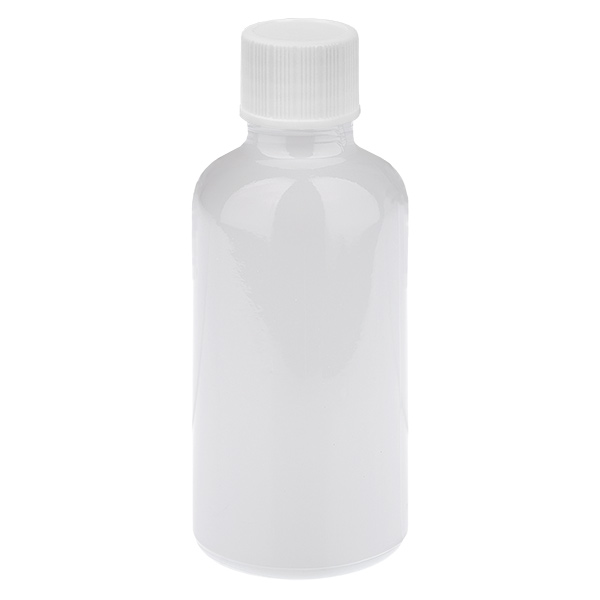 Butelka 50 ml, zakrętka 11 mm, biała, standardowa WhiteLine UT18/50 Butelka 50 ml, zakrętka 11 mm, biała, standardowa WhiteLine UT18/50