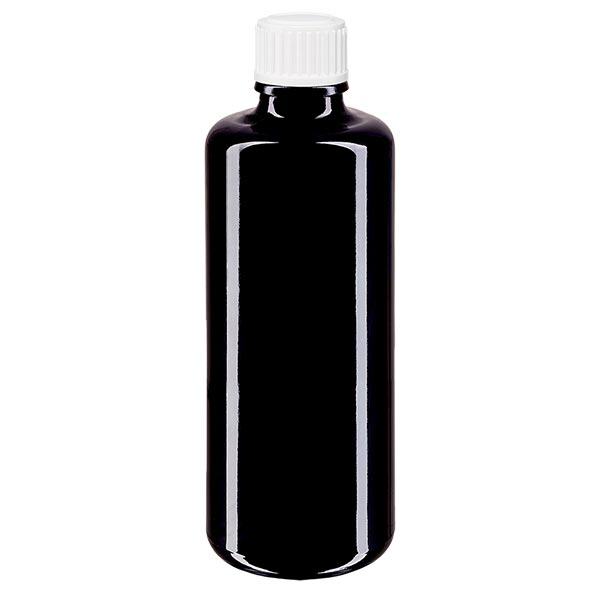 Butelka apteczna viol. 100ml zakraplacz biały 0,8mm szt. Butelka apteczna viol. 100ml zakraplacz biały 0,8mm szt.
