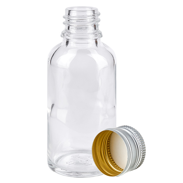 30 ml butelka 11 mm SV aluminiowo-srebrna STD ClearL.UT18/30