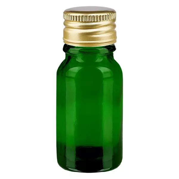 10 ml butelka 11 mm SV aluminiowo-złota STD GreenL. UT18/10 10 ml butelka 11 mm SV aluminiowo-złota STD GreenL. UT18/10