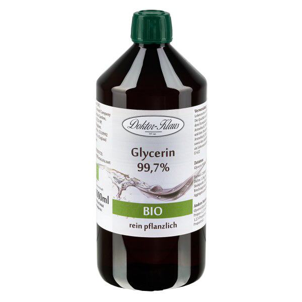 Gliceryna organiczna (99,7%) 1000 ml Doktor-Klaus Gliceryna organiczna (99,7%) 1000 ml Doktor-Klaus