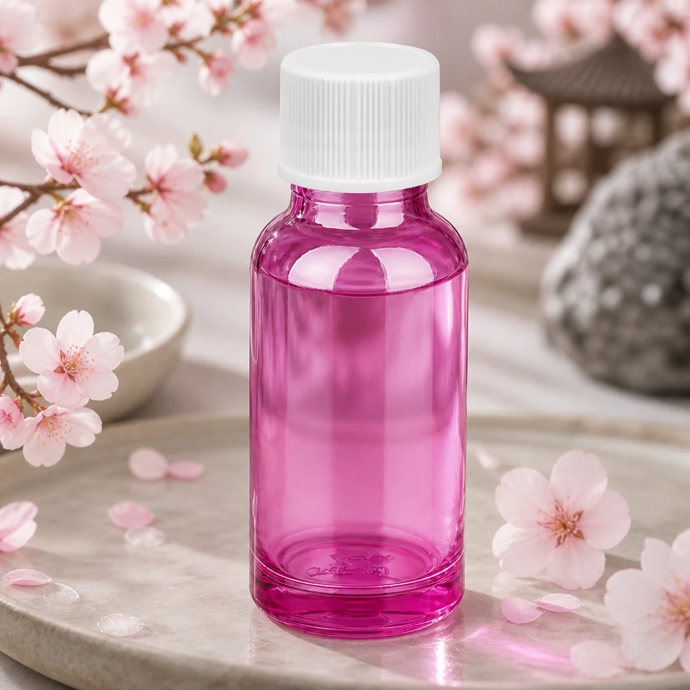 Butelka 20 ml z otworem 11 mm z fioletowego szkła, idealna do kosmetyków i serum DIY