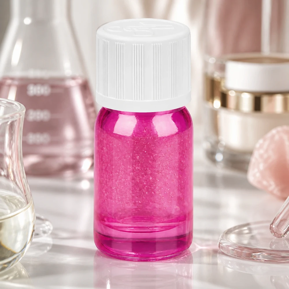 Butelka 5 ml z zakrętką 11 mm biała, standardowa, zabezpieczona przed dziećmi butelka PurpleLine UT18/5 Wysokiej jakości butelka ze szkła borokrzemowego o pojemności 5 ml w jakości Purple Line ze standardowym gwintem do użytku laboratoryjnego