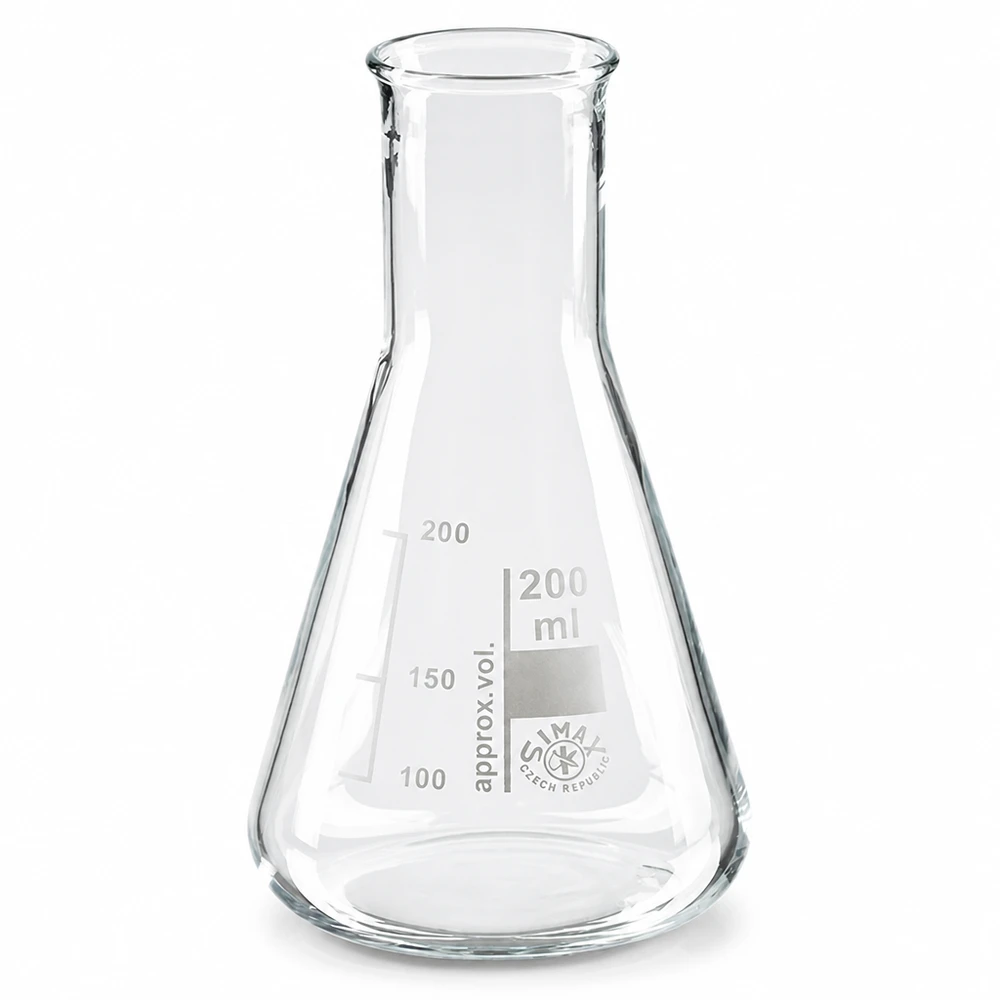 Kolba Erlenmeyera 200 ml z wąską szyjką