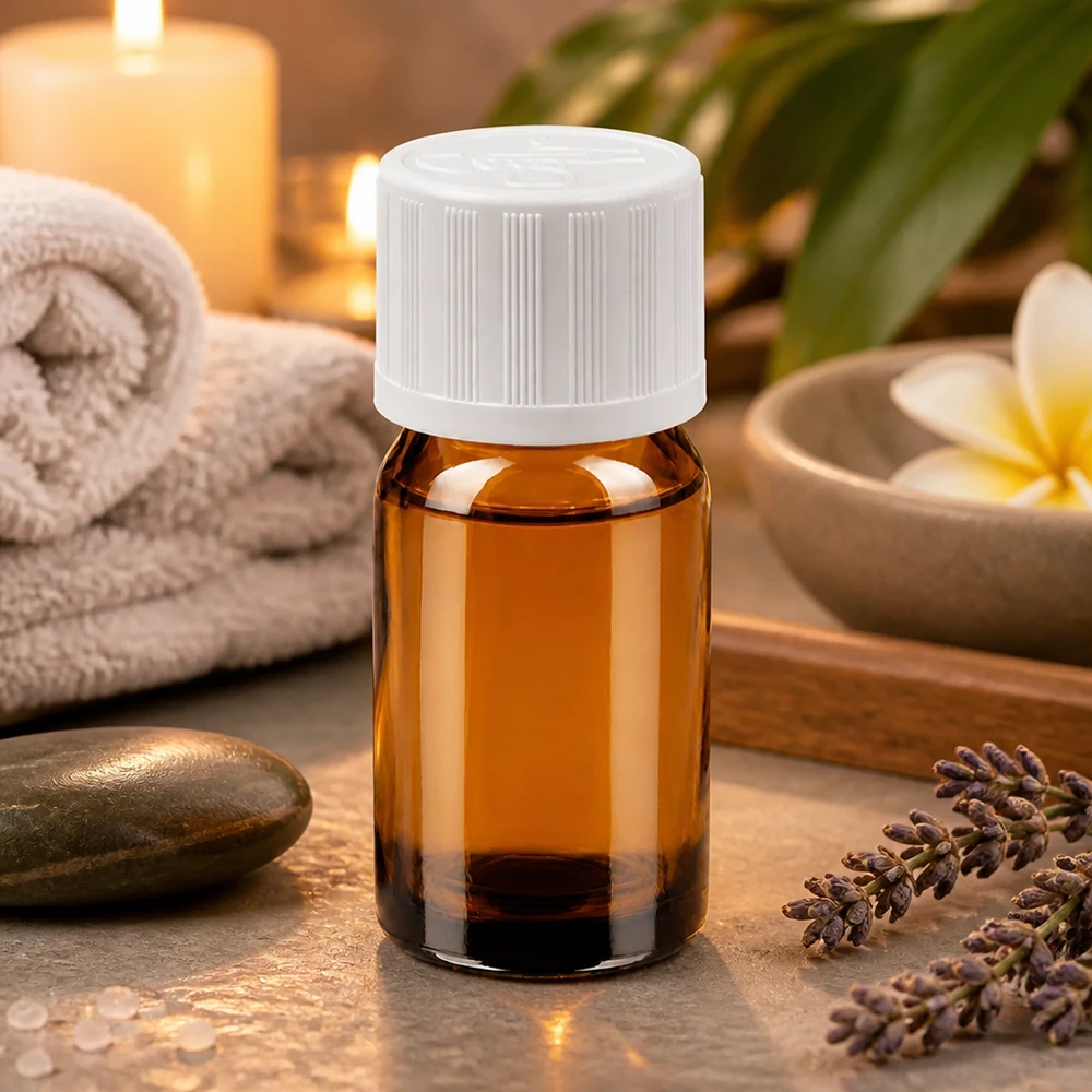 Butelka 5 ml wykonana z brązowego szkła z gwintem 11 mm, idealna do zastosowań w homeopatii i naturopatii.
