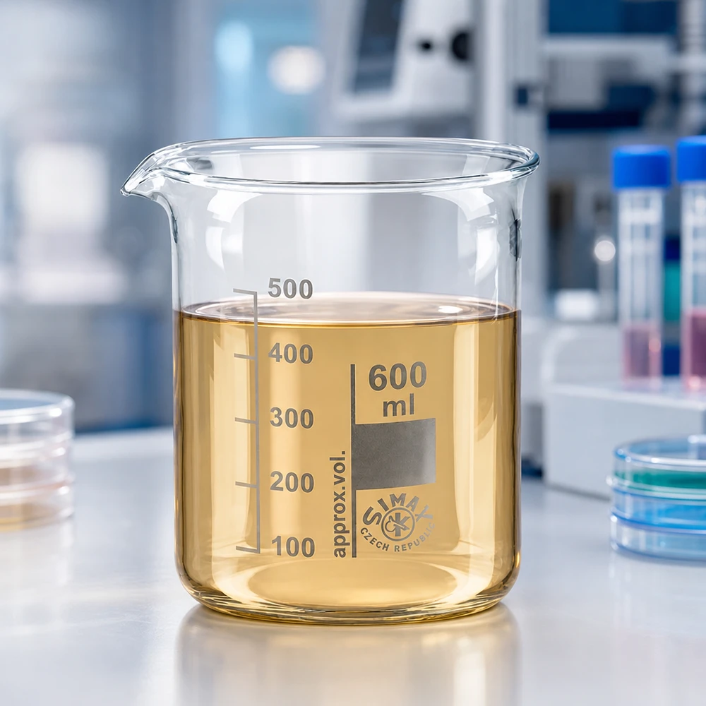Przezroczysta zlewka 600 ml z niską formą wykonana z wysokiej jakości szkła borokrzemowego do laboratorium i kuchni