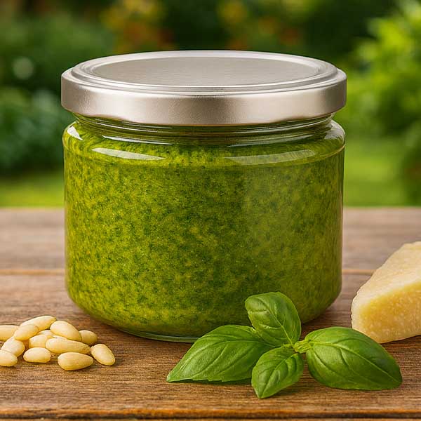 Słoik okrągły 330 ml z pokrywką BasicSeal w kolorze srebrnym UN..